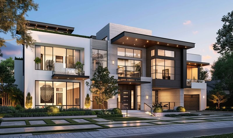 A Modern duplex home