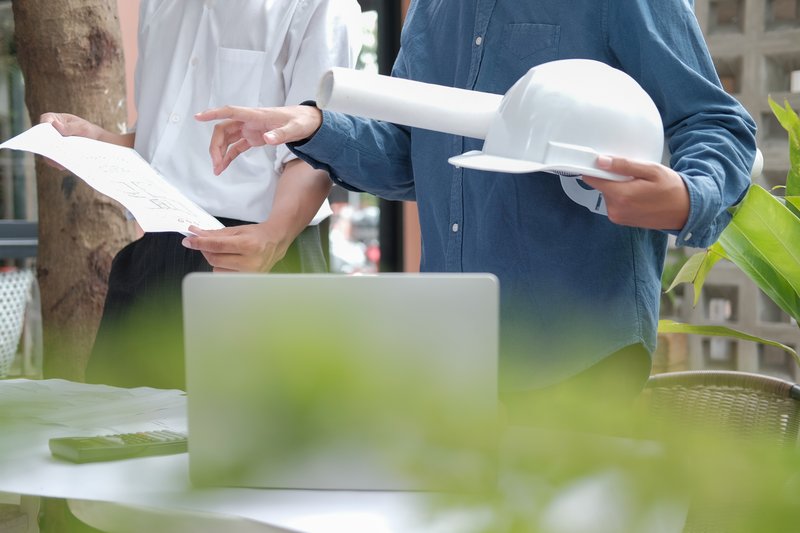 midsection-people-working-table